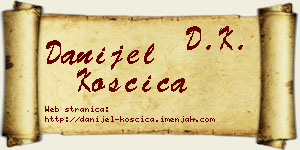 Danijel Koščica vizit kartica